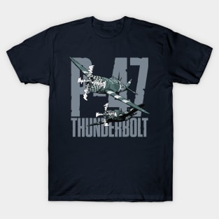 P-47 Thunderbolt "The Jug" WWII History Aircraft Air Force T-Shirt